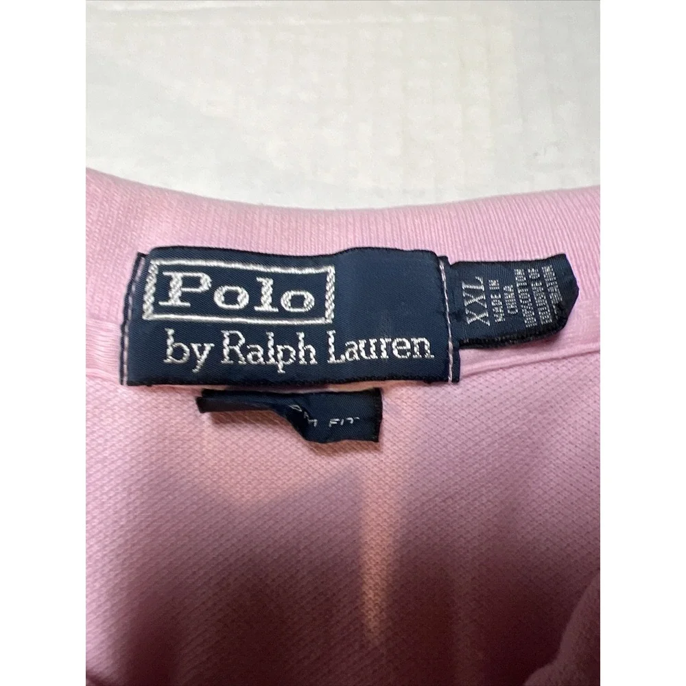 Vintage‎ Polo Ralph Lauren Polo Shirt Men's XXL Pink Blue Pony Rugby See Details
